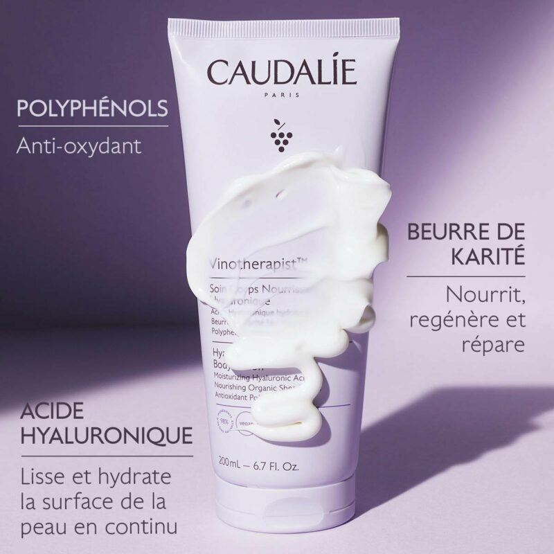 Soin Corps Nourrissant Hyaluronique 200ml - Caudalie Maroc – Image 4