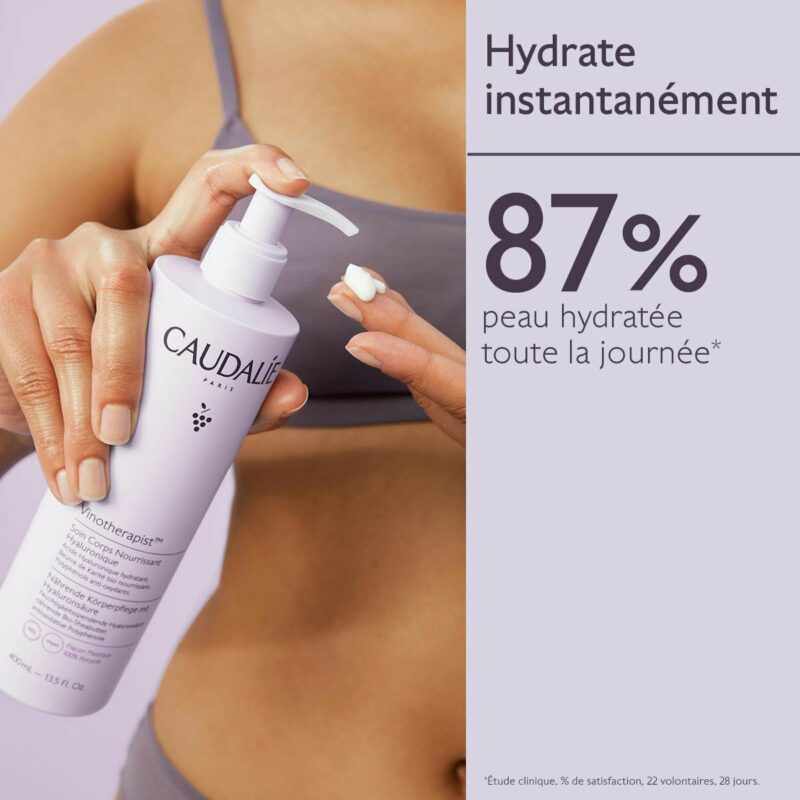 Soin Corps Nourrissant Hyaluronique 400ml - Caudalie Maroc – Image 3