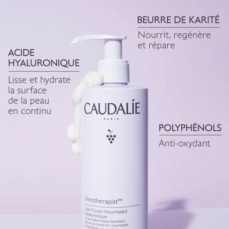 Soin Corps Nourrissant Hyaluronique 400ml - Caudalie Maroc – Image 4