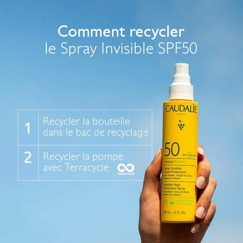 Spray Invisible Haute Protection SPF50 - Caudalie Maroc – Image 6